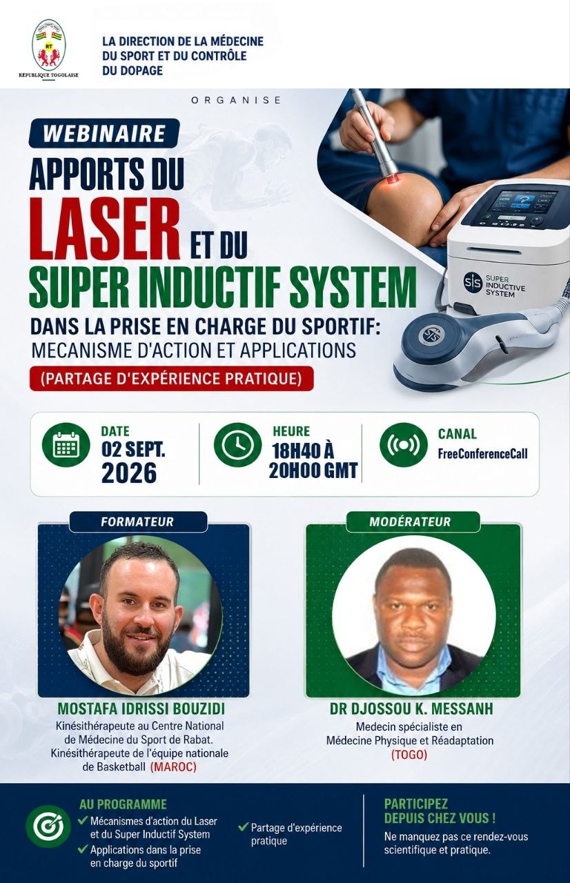 Webinaire médecine du sport : laser et Super Inductif System